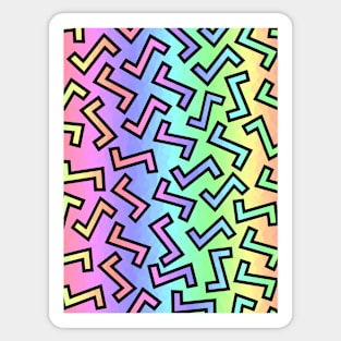 80s Rainbow Sticker